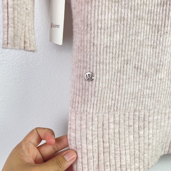 NWT Lululemon Cashmere Wool Restful Intention Sweater Dress Pink XS LW3CN0S - Picture 13 of 13